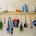 muurschildering keuken